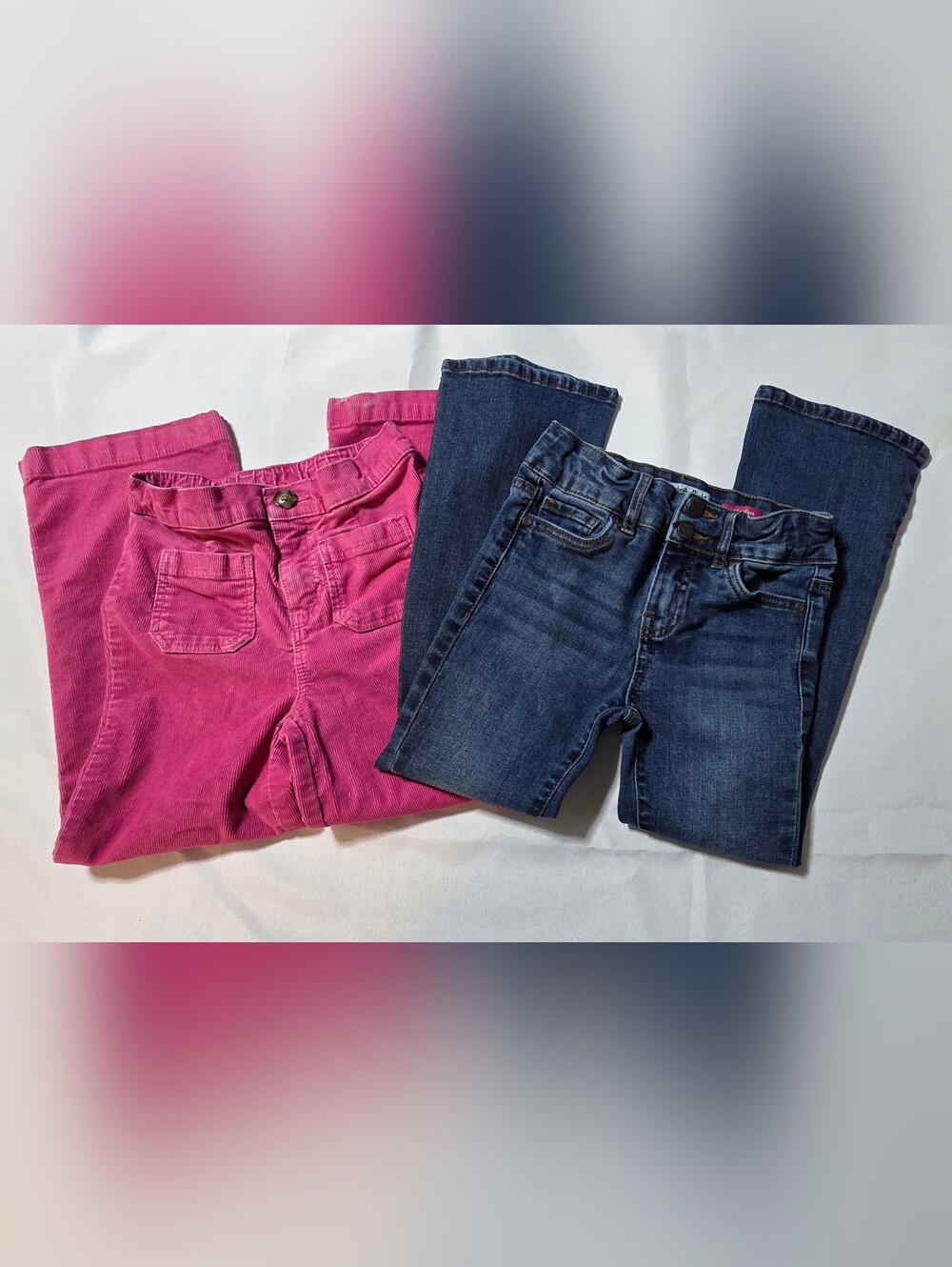 Girls Size 6 6X Pants Bundle Lot of 2 - Carter's Pink Corduroy & Celebrity Pink